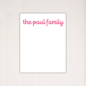 Personalized Notepad, Monogram Notepad, A Note From, Custom Gift, Colorful Notepads, Modern Classic Notepads, Kids Notepad, Teacher Notepad