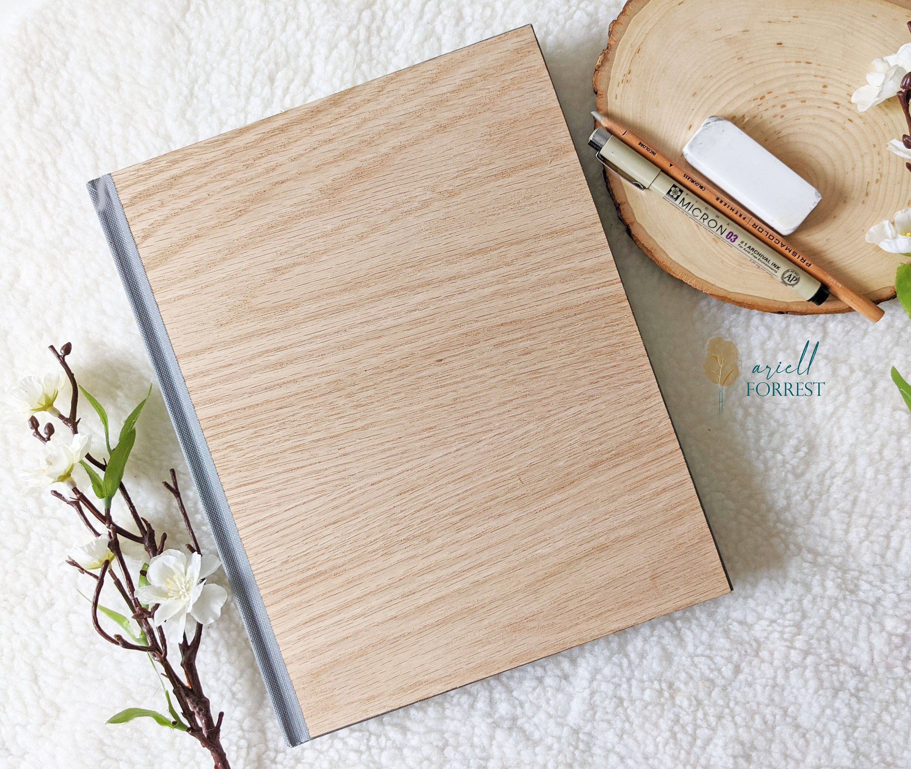 Sketchbooks Visual Arts Corporate Gift Drawing Custom Notebook Wood Covered Sketchbook Back To