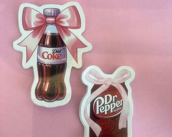 Dr pepper sticker Diet Coke sticker