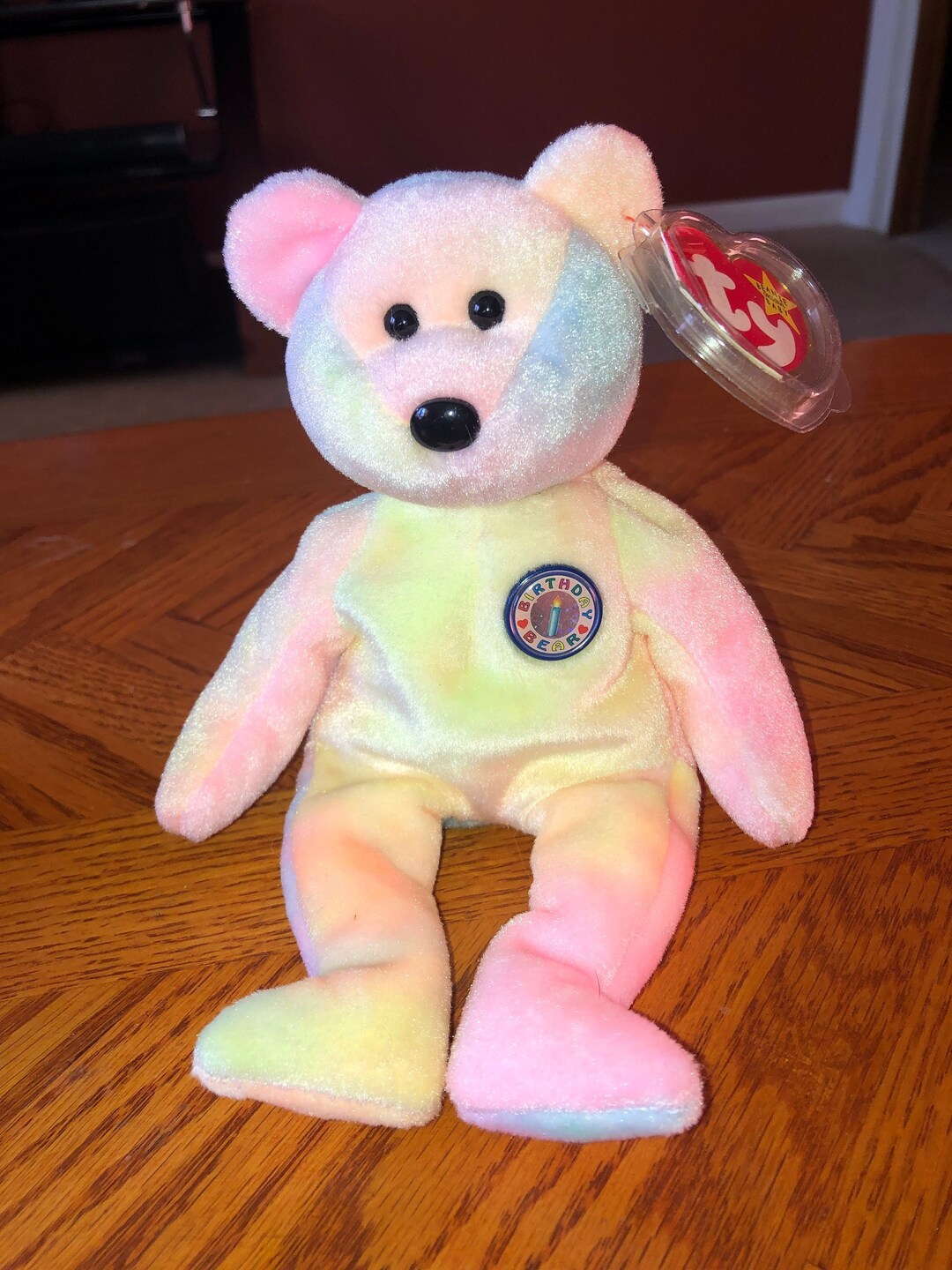 Birthday Bear Beanie Baby Etsy