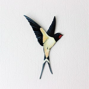SWALLOW in FLIGHT indoor or outdoor metal wall decoration