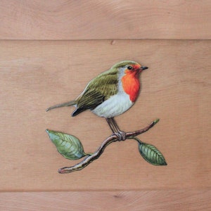 ROBIN indoor or outdoor metal wall decoration