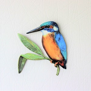 KINGFISHER metalen wanddecoratie voor binnen of buiten