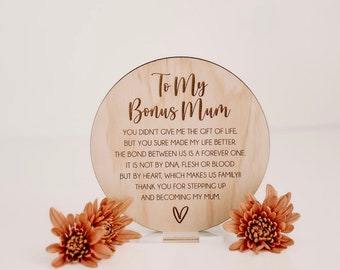 Bonus Mum Plaque