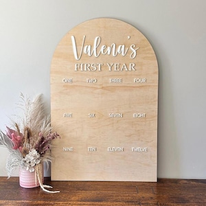 My First Year arch photo Board