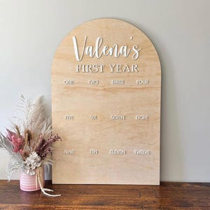My First Year arch photo Board