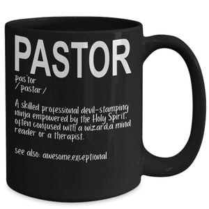 Regali per pastore, tazza da caffè divertente, idea regalo pastore, regali pastore, regali cristiani,
