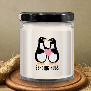 Hugs candle. sending hugs, get well candle, gift for friend , thinking of your gift, sympathy candle