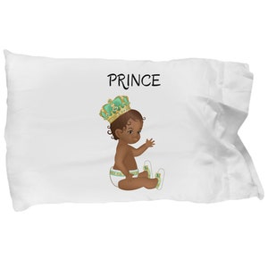 Gift for African American baby boy, new baby gift ,pillowcase gift, prince pillowcase
