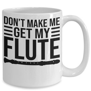 Flute gifts, flute player gift, funny coffe mug, gift for flute player