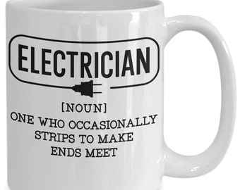 Electrician gifts, funny electrician mug, gift mug, electrician gift idea,
