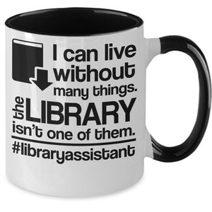 Library assistant gift, funny coffee mug, gift for him, gift for her, christmas gift , birthday gift