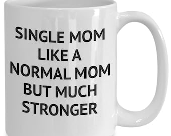 Tasse für alleinerziehende Mama, Geschenk für alleinerziehende Mama, witzige Kaffeetasse, Weihnachtsgeschenk für alleinerziehende Mama