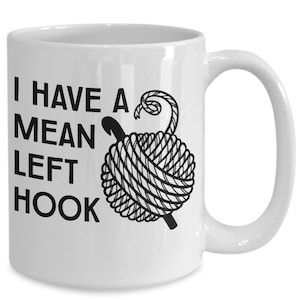 Crochet mug, crochet gifts, crochet coffee mug, funny mug, crochet lover gifts,