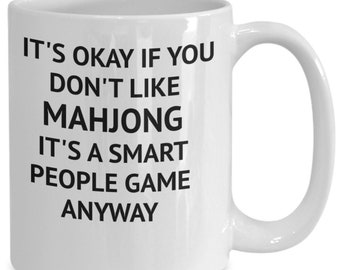Tazza da caffè Mahjong, regalo mahjong, tazza per giocatore mahjong, regalo giocatore mahjong, idea regalo mahjong, tazza da caffè gioco mahjong, tazza novità mahjong