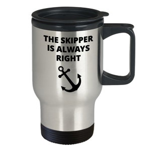 Sailor Travel Mug, Gift for skipper, sailor gifts, sailing travel mug, travel mug for skipper