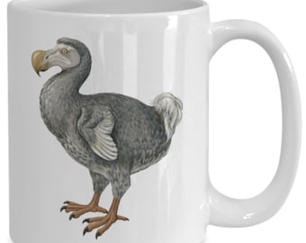 Dodo-cadeaus, Dodo-koffiemok, cadeau voor Dodo-liefhebbers, koffiekopje vogelliefhebbers, koffiemok met Dodo-afbeelding