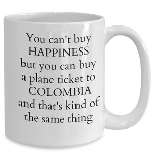 Colombia gift, love colombia, colombia coffee mug, gift for him , gift for her,