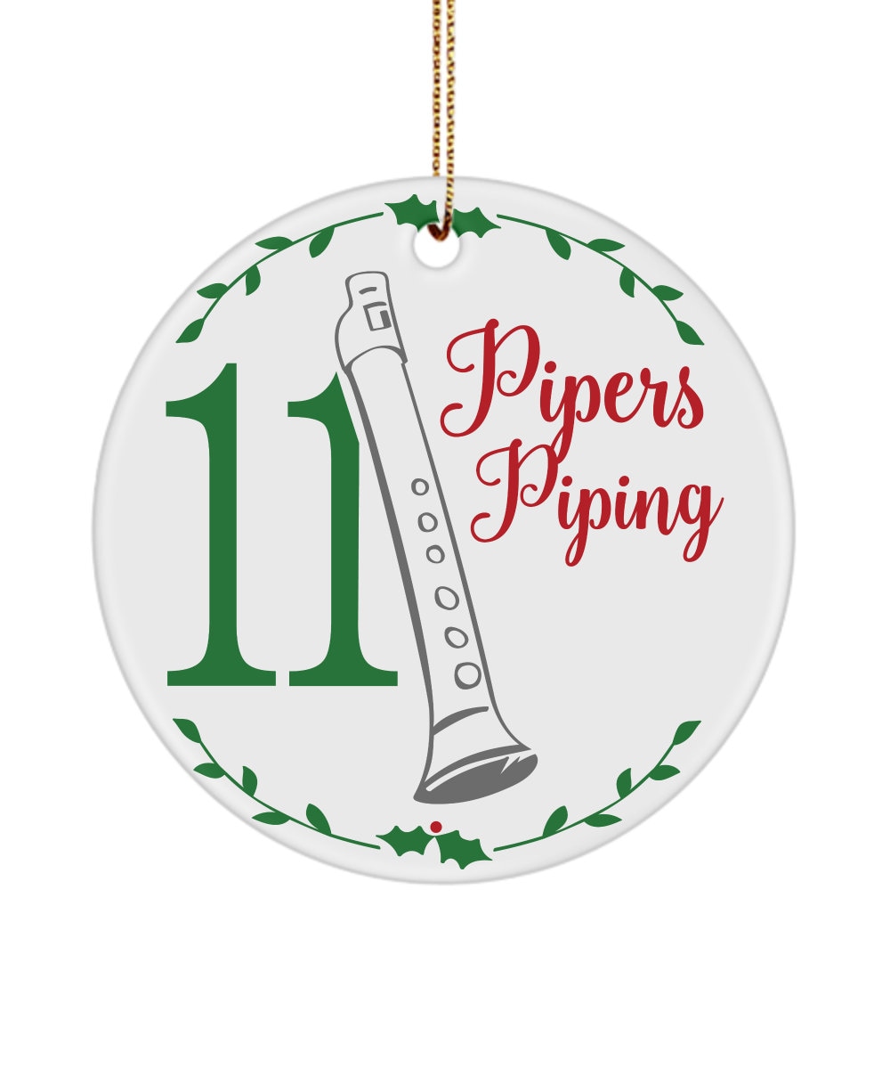 Eleven Pipers Piping Clipart Sun