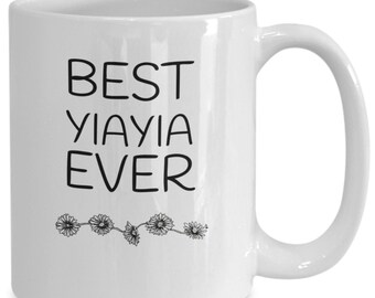 Best Yiayia Ever Coffee Mug, Greek Grandma Gift