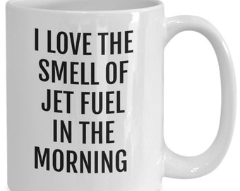 Tazza divertente da pilota, tazza da caffè con carburante per aerei (11 oz o 14 oz)