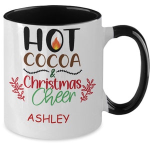Personalised Christmas coca mug, Christmas gift, 110z coffee mug secret Santa gift