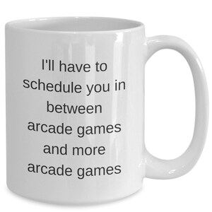 Arcade games lover gifts, arcade gamer gift mug, coffee mug for arcade gamer, birthday gift