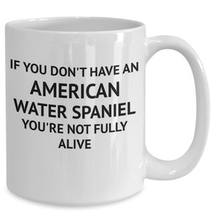 American water spaniel gifts, american water spaniel mug, gift mug, dog lover gifts, water spaniel mug,
