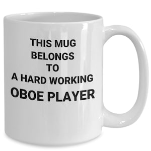 Oboe player gift, coffee mug for oboe player, christmas gift , birthday gift