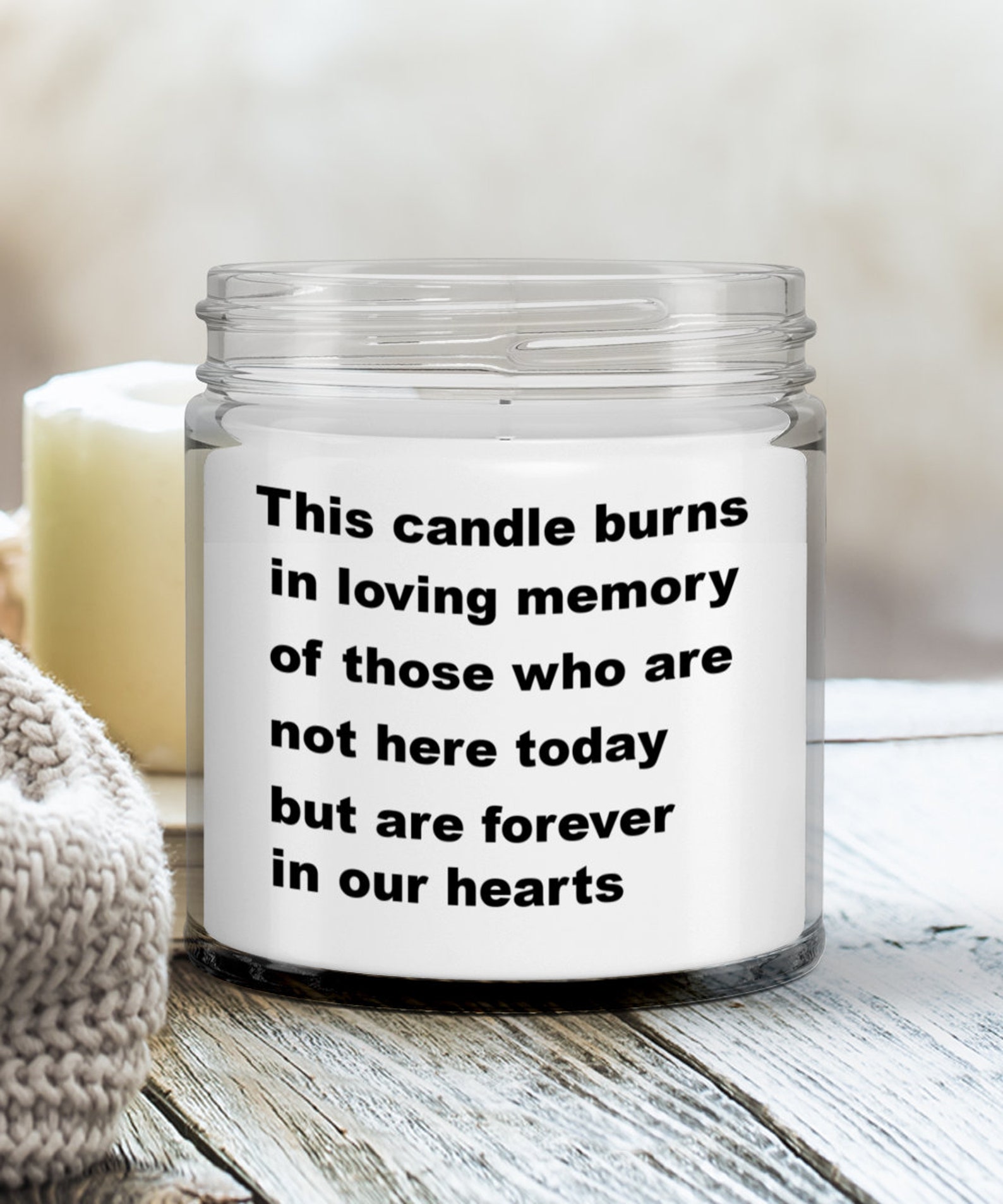 Memorial Candle Candle Gift for Departed Christmas Etsy UK