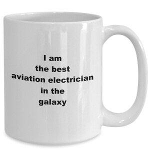Luftfahrt Elektriker Geschenke, Kaffeebecher, Geschenk für Luftfahrt Elektriker