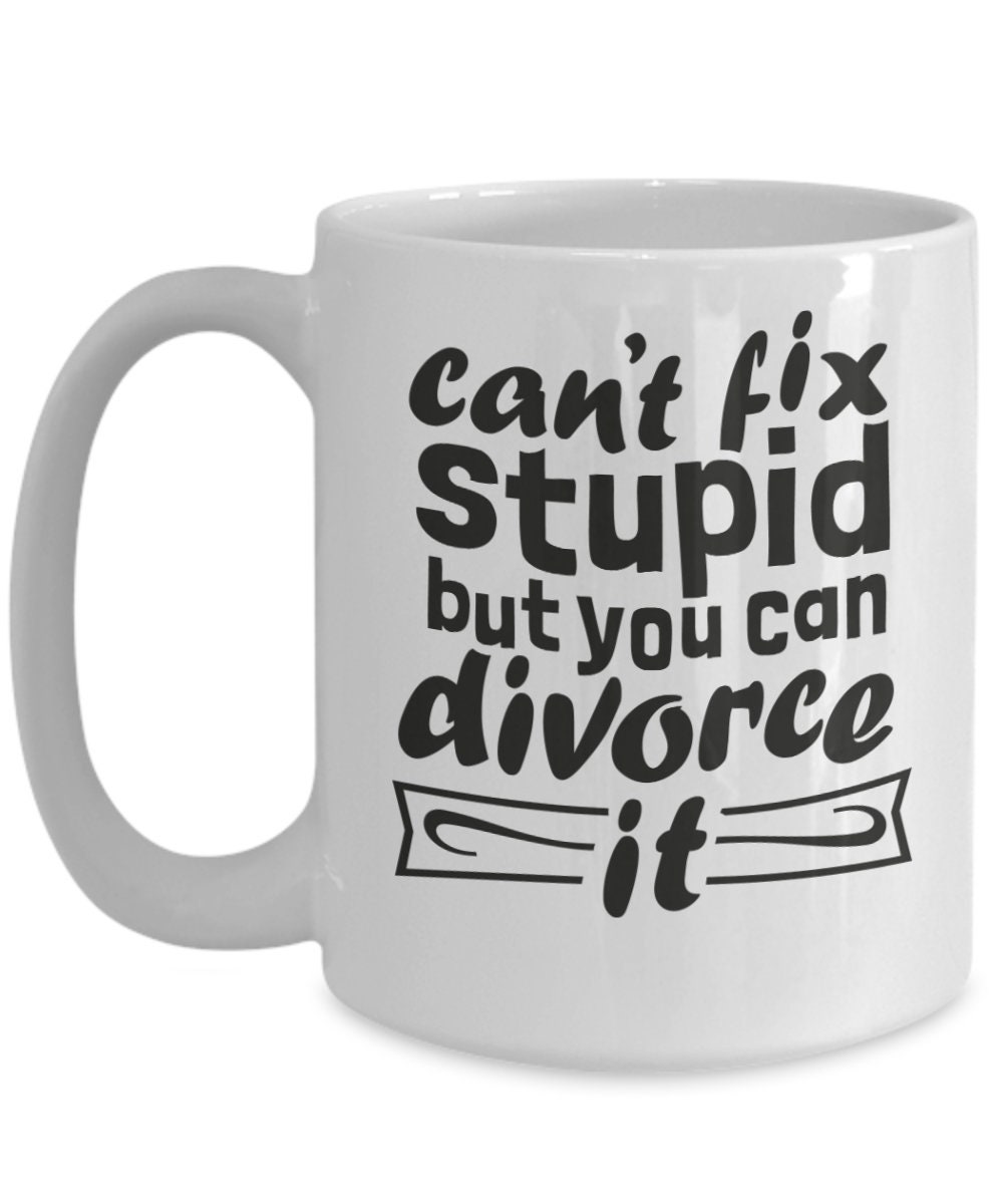 Cadeau pour les divorces, mug pour les divorcés en cadeau ri