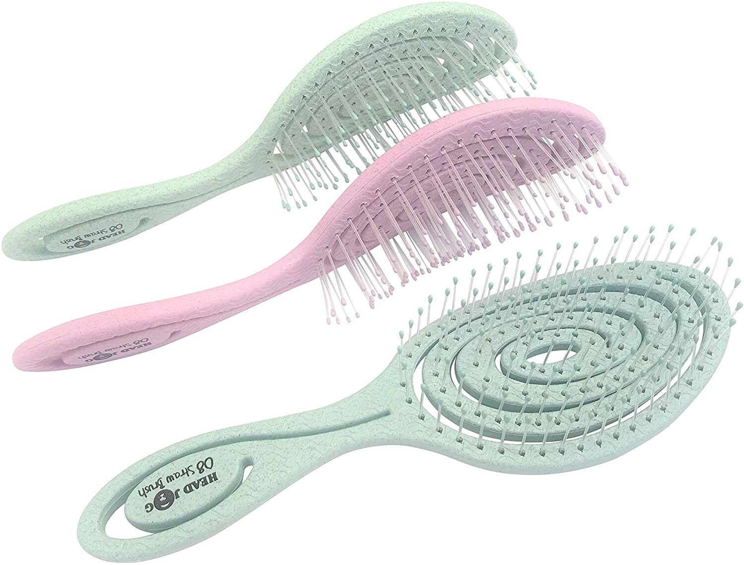 Head Jog 08 Straw Hairbrush Flexible Soft Pin Bristles Etsy UK