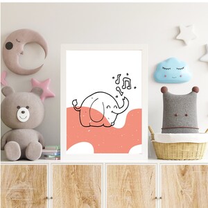 Minimalist wall art, Nursery wall art, Digital Download ,Animal Wall Art, Kids Room Wall Art ,Nursery Decor, Kids Room Decor, Printable art