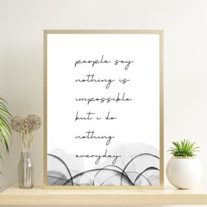 Quote Print, Black and White Print, Printable Quote, Quote Wall Art, Quote Art Print, Printable Art, Quote Art, Quote Poster, Quote Prints