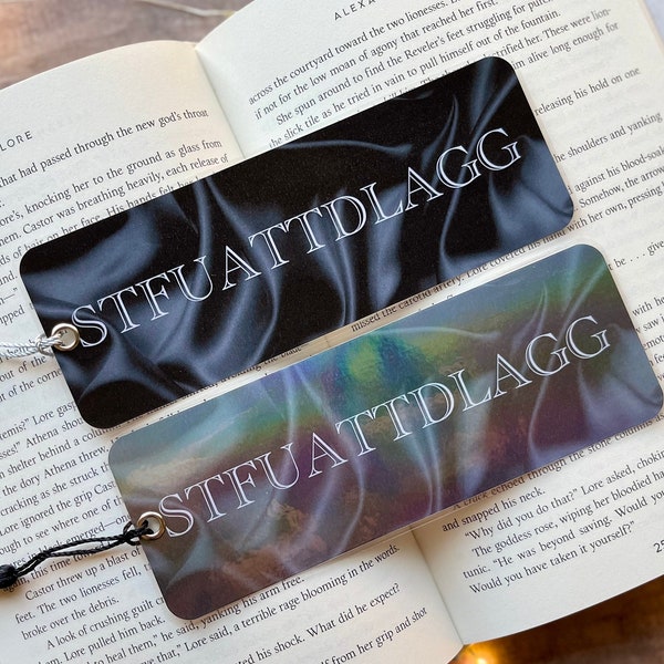 Smut Spicy Romance Bookmark, STFUATTDLAGG, bibliophile, Bookish gifts for reader, book accessories, trendy cool bookmarks, reading gifts