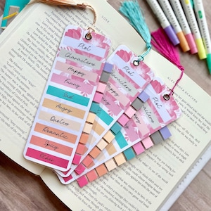 Floral Annotation Bookmark with Tabs Kit, Book Annotating Supplies, Popular Gifts for Her, Book Accessories, Reading Supplies, Gift Mode