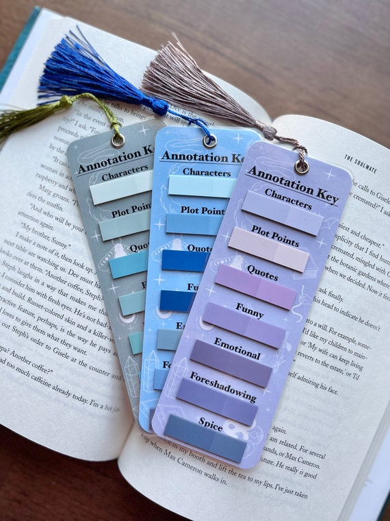 Annotation Bookmark With Tabs Kit, Book Annotating Kit Supplies, Popular  Gifts for Her, Book Accessories, Reading Supplies 
