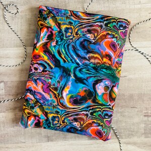 Rainbow Book Sleeve, Book Cover, Gifts for Book Lovers, Bookish Gifts, book protector, book buddy