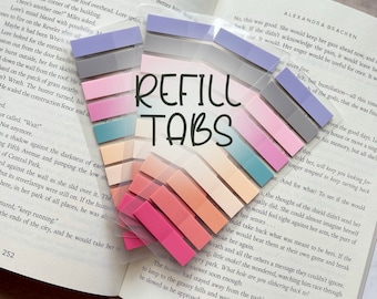 REFILL STICKY TABS for Annotation Bookmark, Book Annotating Kit Supplies, Books Tabs, Annotation Supplies for Gifting
