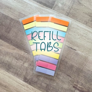 REFILL STICKY TABS for Annotation Bookmark, Book Annotating Kit Supplies, Books Tabs, Annotation Supplies for Gifting