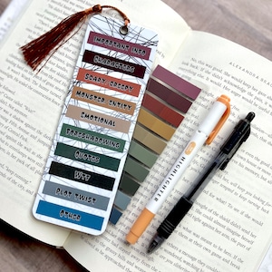 Horror Annotation Bookmark with Tabs Kit, Book Annotating Supplies, Popular Gifts for Her, Book Accessories, Reading Supplies
