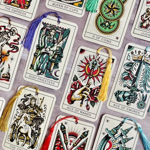Intuitively Chosen Tarot Card Bookmark and mini reading, popular TikTok booktok gifts, Trending Book Accessories, Popular stocking stuffers