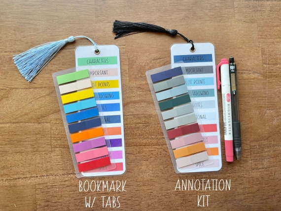 Horror Annotation Bookmark With Tabs Kit, Book Annotating Supplies, Popular  Gifts for Her, Book Accessories, Reading Supplies 