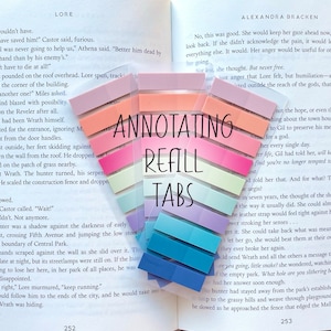 REFILL STICKY TABS for Annotation Bookmark, Book Annotating Kit Supplies, Books Tabs, Annotation Supplies for Gifting