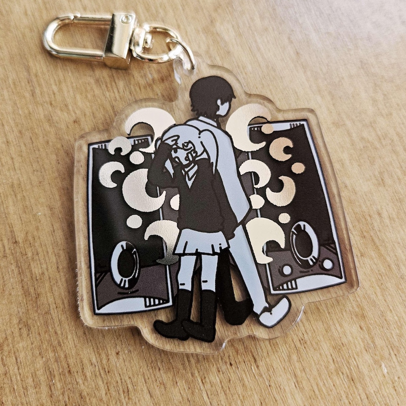 Rolling Girl Keychain - Etsy