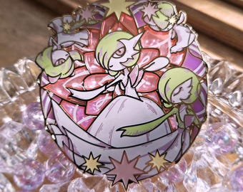 Garde Queen Stained Glass Emaille Anstecknadel