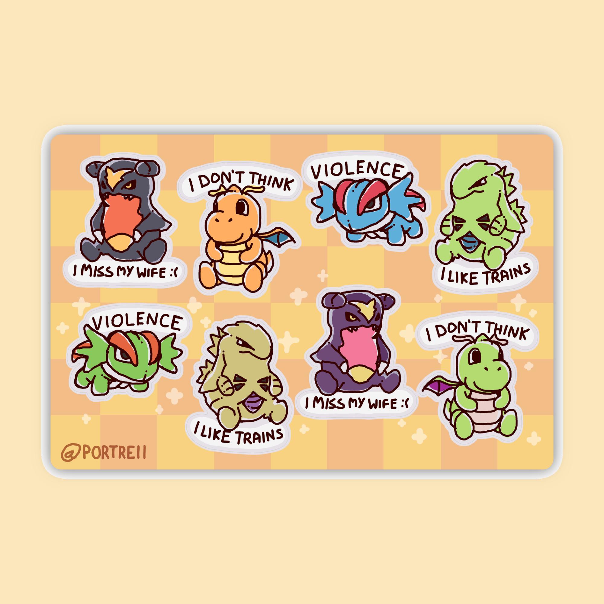 Legendary Sticker Cursed Pseudo Legendary Sticker Sheet - Etsy