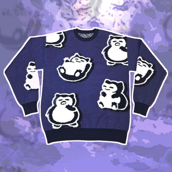 Fuzzy Lax Strickpullover