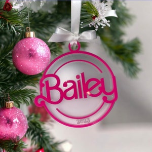 Christmas Ornament for Girl, Ornament for Girl, Dolly Ornament, Retro Ornament for Girl, Pink Ornament, Popular Ornament for Girl